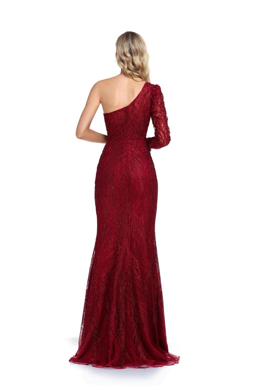 High Couture NR2272 Long One Shoulder Formal Prom Dress